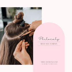 Philocaly Hair Extensions  Tools + Supplies Client Release & Maintenance Forms (Free Digital Download)
